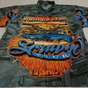 Cruizin Low All Over Print Button Shirt Scrapin Tour Cholo Homies XL Low Rider